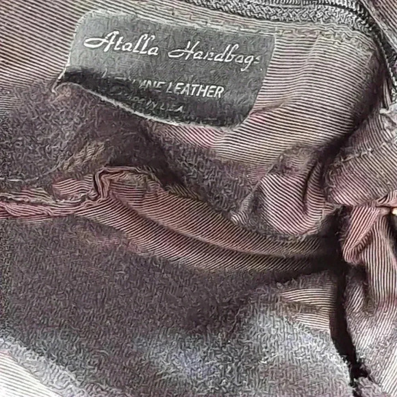 Atalla Genuine Leather Purse with studs EUC - Picture 5 of 8